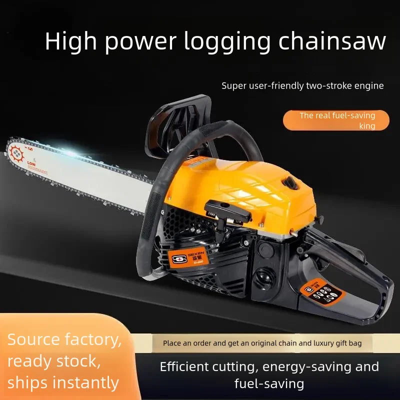 Cheapest Industrial  High Big Power Quality Professional Woodwork Wood Cutting Machine Gasoline Portable Chainsaw Saw