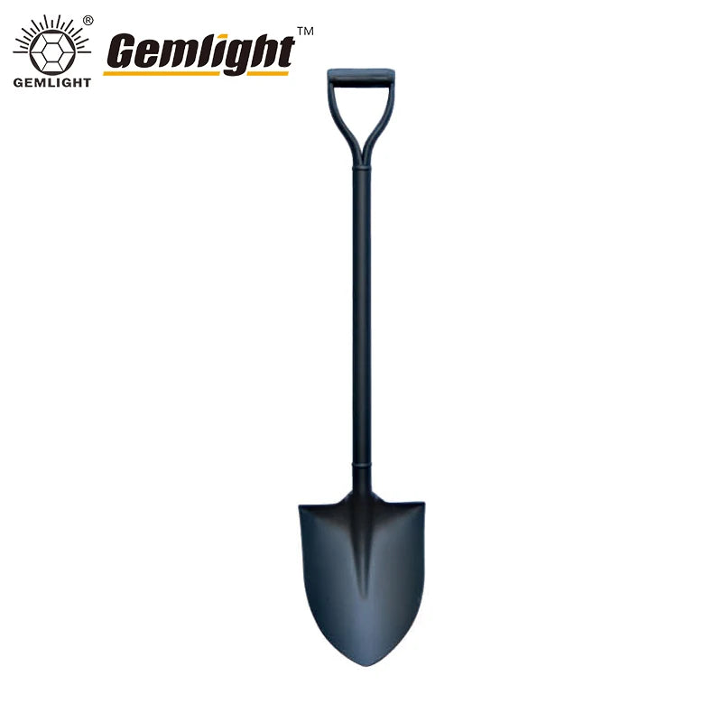 Customized Colour Fiberglass D Handle Garden Tools Shovel Carbon Steel Head Round Point Shovel for Gardening