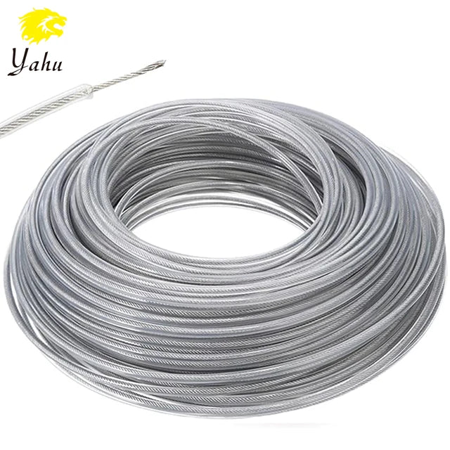 2025 Garden Tool Square Steel Trimmer Line 3mm/2.7mm/2.4mm Brush Cutter Parts of 50FT