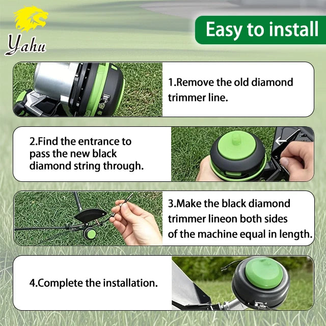 2025 Garden Tool Square Steel Trimmer Line 3mm/2.7mm/2.4mm Brush Cutter Parts of 50FT