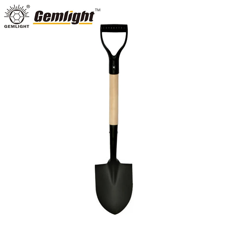 Customized Colour Fiberglass D Handle Garden Tools Shovel Carbon Steel Head Round Point Shovel for Gardening